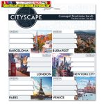   Ars Una füzetcímke 18 db-os – Cityscape - (53834829) (5993120027840)