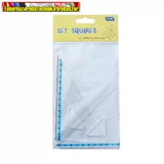   Vonalzó készlet, Educa háromszög 2 db, 10 cm és 14cm,( 45°/60° ) kicsi, bliszteres (9817)