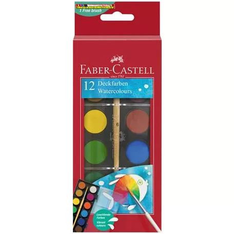 Faber-Castell vízfesték 12db-os ( 24mm) 125017