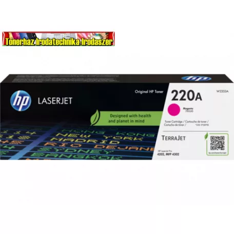 HP W2203A EREDETI TONER MAGENTA 1800 OLDAL KAPACITÁS NO.220A