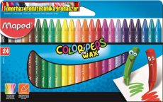 Zsírkréta, MAPED Color Peps Wax, 24 különböző szín (24db/cs)