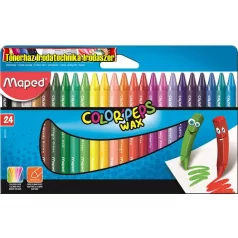   Zsírkréta, MAPED Color Peps Wax, 24 különböző szín (24db/cs)