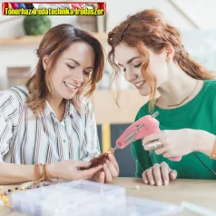  Handy 11100A Ragasztópisztoly - akkumulátoros, Type-C - 7 mm - 10 W - babarózsaszín (ragasztó pisztoly) 
