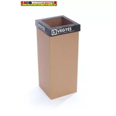   RECOBIN Office Szelektív hulladékgyűjtő, újrahasznosított, 50 l,  fekete