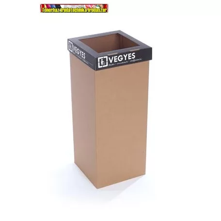 RECOBIN Office Szelektív hulladékgyűjtő, újrahasznosított, 50 l,  fekete
