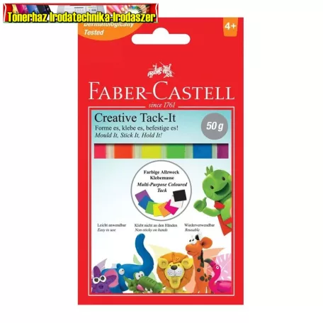 FABER-CASTELL GYURMARAGASZTÓ SZÍNES TACK-IT 50GR. 187094