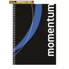   VICTORIA Momentum Spirálfüzet, A4, vonalas, 90 lap, perforált, lyukasztott