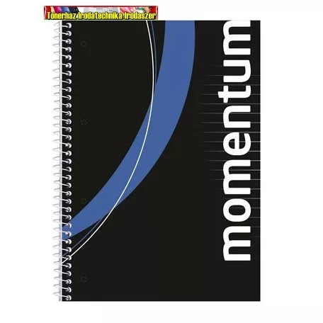 VICTORIA Momentum Spirálfüzet, A4, vonalas, 90 lap, perforált, lyukasztott