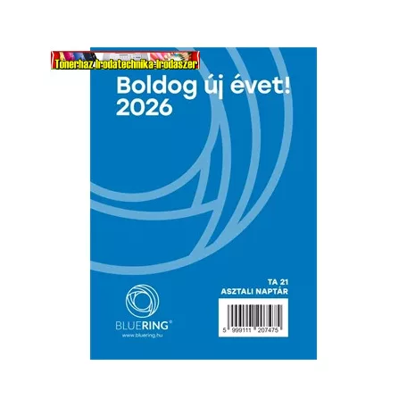 Asztali naptár TA-21 2026. Bluering (TA21,21TA)