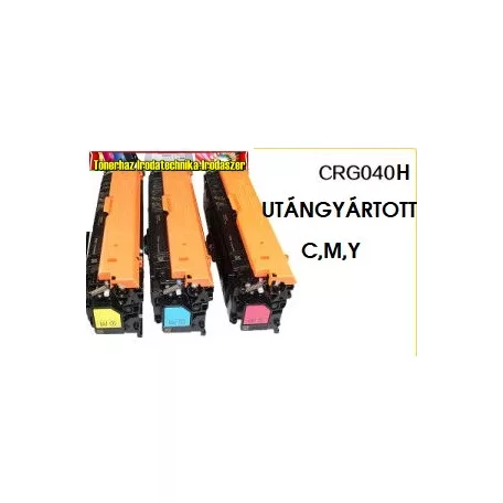 Canon 040H (CRG040) UTÁNGYÁRTOTT nagykapacítású  color tonerek 10K/szín