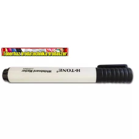 H-Tone Táblamarker fekete, kúpos heggyel  (whiteboard marker,táblafilc)