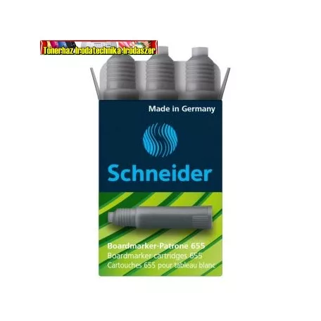 SCHNEIDER 655 Utántöltő tábla- és flipchart markerhez kül színben (táblafilc)