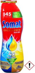 Somat Excellence Duo Gel gépi mosogatószer gél 45 mosogatás Lemon-Lime  810 ml