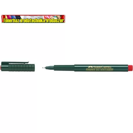 FABER-CASTELL Finepen 1511 Tűfilc, 0,4 mm,  piros