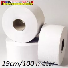   Toalettpapír Ipari hófehér 100%cellulóz,kicsi (19cm) 100méter/tek,2 rétegű TPC219R 100