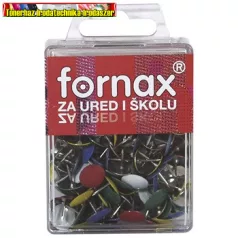 Rajzszeg BC-22 színes műanyag dobozban Fornax