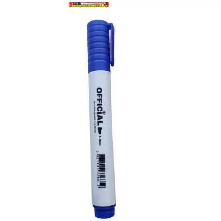 OFFICIAL  Táblamarker kék, kúpos heggyel  (whiteboard marker,táblafilc)