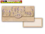   Pénzboríték kísérőkártyával 18x8,5cm  Lavender (55-061)