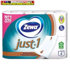 Eü. papír Zewa Just1 toalettpapír  5 rétegű   6 tekercses (illatmentes)