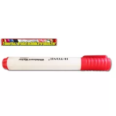   H-Tone Táblamarker piros, kúpos heggyel  (whiteboard marker,táblafilc)