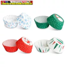 57168Z- Muffin papír szett - karácsonyi - 100 db / csomag