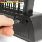 55668  Asztali UV rovarcsapda - akkumulátoros és USB-s, fekete
