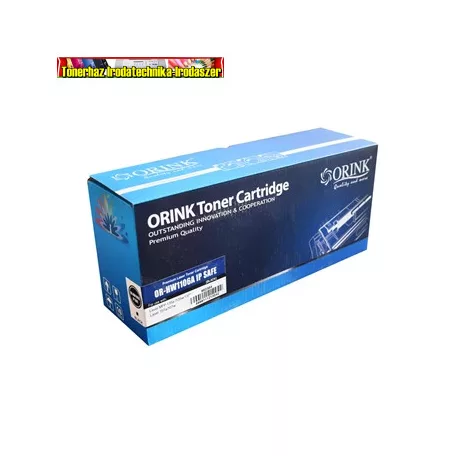 Utángyártott Orink Premium  W1106A TONER BLACK NEW CHIP 1K NO.106A  1K HP nyomtatóhoz