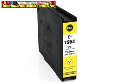 Epson T7554 utángyártott  yellow tintapatron 70ml CD.