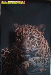 Beíró A5 96 lap kemény fedelű kockás füzet (S-line) - Leopárd -
