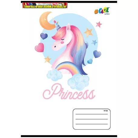 Füzet A/5 32 lapos 14-32 1.osztályos vonalas VICTORIA Princess