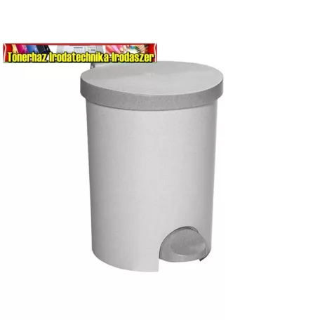 Pedálos szemetes, műanyag, 15 l, CURVER, szürke