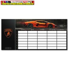 Órarend ARS UNA kétoldalas - Lamborghini narancssárga - (50494460) (5993120025785)