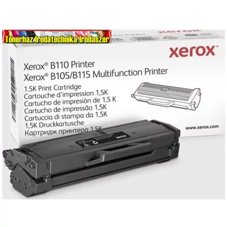 XEROX Eredeti Toner Phaser B105,B110,B115 1500 /oldal fekete 006R04962
