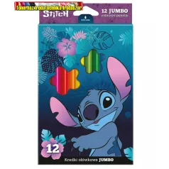   Stitch Színes ceruza készlet - Jumbo -  háromszögletű 12db/cs (54816)