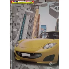   Beíró A5 96 lap kemény fedelű kockás füzet (S-line) - Sport car -