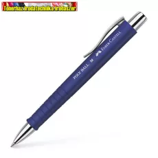 Faber-Castell Poly Ball golyóstoll  0,5 mm, nyomógombos, kék tolltest