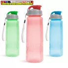 - Kiárusítás-  57215  Sport kulacs - műanyag, átlátszó - 800 ml- 3 féle szín