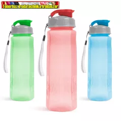   - Kiárusítás-  57215  Sport kulacs - műanyag, átlátszó - 800 ml- 3 féle szín