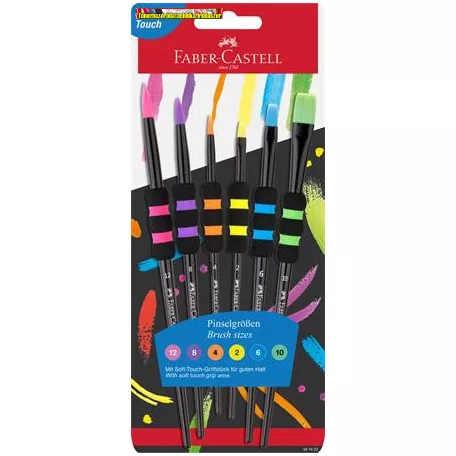 FABER-CASTELL Ecsetkészlet, no. 2-4-6-8-10-12, 