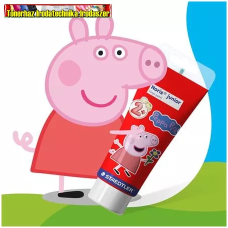 Ujjfesték, STAEDTLER "Noris® Junior 8814", Peppa malac, 4 szín/dob