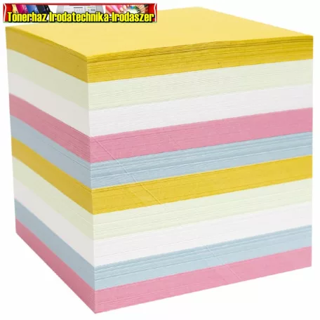 Trend Kockatömb 9x9x9 cm színes ragasztott  (kockablokk,tépőtömb)