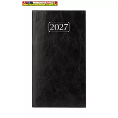   VICTORIA OFFICE Chrono Zsebnaptár, álló elrendezésű,  fekete (2027 évi)