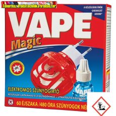 Vape Magic Elektromos Szúnyogírtó Készülék lapkához és folyadékhoz+ Utántöltő Folyadék - 36 ml