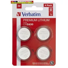 Gombelem, CR2430, 4 db, VERBATIM Premium