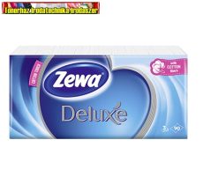 Zewa deluxe papírzsebkendő 90db/csom 3rétegű  illatanyagmentes 