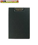   Felírótábla PVC A/4 fekete,fedeles csiptetős,belső zsebbel EVOffice