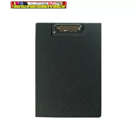 Felírótábla PVC A/4 fekete,fedeles csiptetős,belső zsebbel Trend-EVOffice
