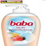 Baba folyékony szappan pumpás 250ml Tej&Gyümölcs