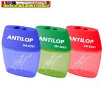   ANTILOP SH-5027 Hegyező 2lyukú műanyag tartályos vegyes színben