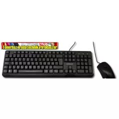   Silverline MMS-8188 vezetékes  USB fekete billentyűzet+egér 
